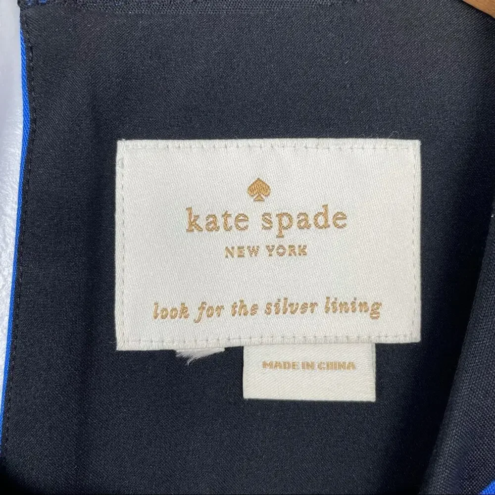 Kate Spade Royal Blue Sleeveless Dress  12